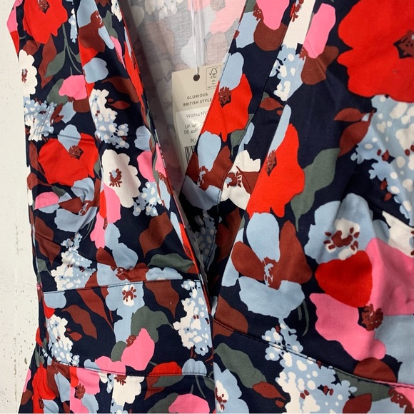 Boden Clemmie Floral Fit & Flare Dress Size 10 Petite NWT - Picture 8 of 9